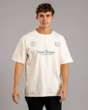 [Lucid] Lucid Men's Firecrest T-Shirt in Cream Size XL XL Cream