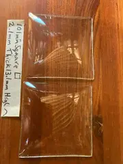 Curved glass antique New old stock 101mm square lead light stained glass