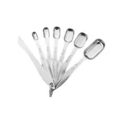 1 Set Measuring Spoon Food Grade Rust-proof Stainless Steel Long Handle Seasoning Spice Scoop Measurement Tools Kitchen Tools 7pcs