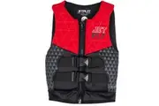 Jetpilot Cause Kid's and Youth Neo PFD Life Jacket Vest Red Sizes 3-14