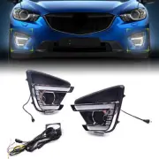 Car Front Daytime Running Light Fog Turn Lamp For Mazda CX-5 2012-2016 2013 14 (for: Mazda)