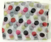 Polka Dot Printed Soft Chiffon Long Scarf Stole Neck Wrap Scarves 56cm X 196 cm