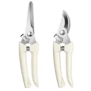 1/2Pcs Stainless Steel Pruning Scissors Cutting Flower Tree Branch Bypass Pruner