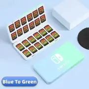 24 Slot Game Case for Nintendo Switch Game Cards - Blue to Green