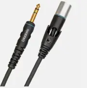 Custom Series Microphone Cable XLR Male to 1/4 Inch, 5 feet PW-GMMS-05