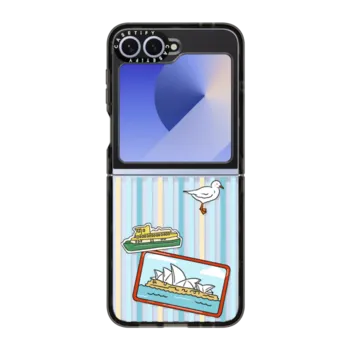 Galaxy Z Flip6 Impact Case Sydney Stickers and Stripes
