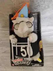 NEW VINTAGE 2004 Gemmy Sing/Dance Hamster 50th BIRTHDAY John Lennon “Birthday”