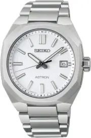 SEIKO ASTRON NEXTER SBXY081 39.6mmTitanium Radio Solar Watch Silver White Dial
