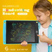 LCD Writing Tablet Drawing Board Colorful Handwriting Pad Kids 8.5 10 12 Inches