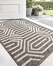 DEXI Indoor Door Mat Durable Front Door Mats for Entryway, Non Slip Absorbent Resist Dirt Entry Rug, 20"X31" Doormat Indoor Entrance, Machine Washable, Brown