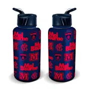 AFL Flip Drink Bottle 1L - Melbourne Demons - BPA Free - Water Bottle