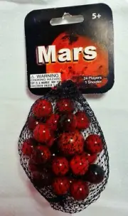 Glass Mega Marble Net ✼MARS✼ OOP Retired Set!