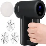 Rechargeable Fabric Shaver, Electric Commercial Lint Remover with LED, Black
