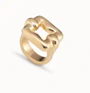 UNO DE 50 FEMME FATALE RING GOLD SIZE MEDIUM ANI0738ORO00015.NEW IN POUCH