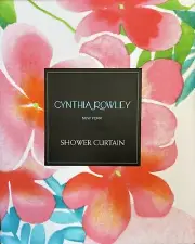 Cynthia Rowley Bright Tropical Panel Floral Fabric Shower Curtain