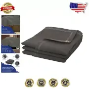 Olive Drab 8x12 ft Fire Retardant Canvas Tarp - 18 MIL Waterproof Protection
