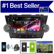 for TOYOTA HIGHLANDER 2007-2013 GPS WIRELESS CARPLAY ANDROID AUTO TPMS DVR 4 JBL