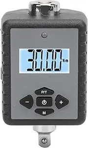 1/4in Drive Digital Torques Adapter, 0.22 to 22.1ft Lb 0.3 to 30Nm Electronic Torques Wrench Converter, with Buzzer and LED Flash Precise Display Wrench Calibration Tool