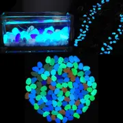 100X 200X 400X Glow in the Dark Pebbles Luminous Stones Colourful Decoration - Decorate and illuminate Aquarium Fish Tank Home Garden Walkway