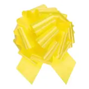 12 Inch Giant Large Pull Bow Big Metallic Car Bows Ribbon for Wedding, Yellow
