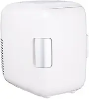 MegLob 4L Compact Portable Fridge, Mini Hot And Cold Breast Milk Drug Insulin Freezer, Car Pocket Cosmetics And Beauty Refrigerator, Coffee Incubator,White