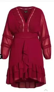 City Chic Medium Dress Sweetheart Plus Size 18