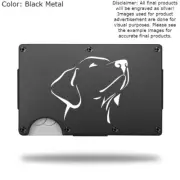 Custom LABRADOR RETRIEVER Laser Engraved Wallet - Pick A Wallet Color