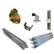 Complete Sliding Gate Hardware Kit for 7m Cladded Gate 78mm flat mount wheels