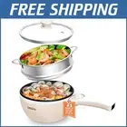 Healthy Cooking 1.5L Electric Pot with Adjustable Power - Perfect for Dorm Life