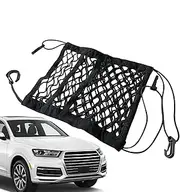 Dog Car Net Barrier | Automobile Storage Pouch for Backseat,Large Capacity Car Storage Net for Newspapers, Magazines, Cleaning Spray