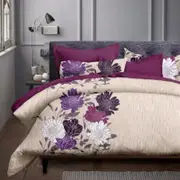 Dreamfields Double Float Flora Quilt/Doona Doona Duvet Cover Set