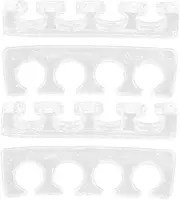 ARTSEWPLY Gentle Toe Separators for Women's Nail Pack Reusable Silicone Toe Corrector for Pedicure Dividers
