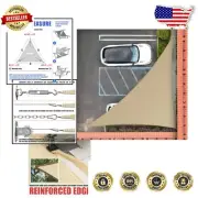 Durable Triangle Sun Shade Sail - Custom Sizes, 200GSM Water Resistant Material