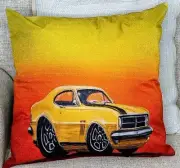 Holden HK Monaro GTS 327 Orange Cushion Cover 45x45cm. Holden HQ Monaro GTS