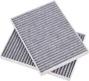 TOPAZ 2Pcs Cabin Air Filter with Activated Carbon Compatible with Buick Enclave 2008-2017, Chevy Traverse 2009-2017, GMC Acadia 2007-2016, GMC Acadia Limited 2017, Saturn Outlook 2007-2010