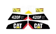 CATERPILLAR 420F IT Backhoe Loader Decal Set Kit Stickers L@@K 3M 2 CAT 420F-IT