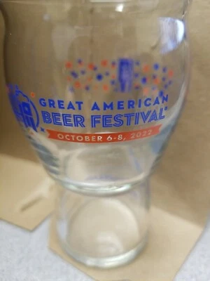 2022 GABF Great American Beer Festival 40th Anniversary Taster Glass
