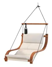 [Gardeon] Wooden Hanging Hammock Chair in Beige
