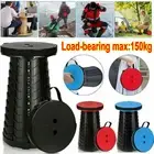 Portable Chair Telescopic Folding Stool Collapsible Seat Outdoor Camping Fishing