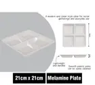 WHITE MELAMINE SERVING PLATTER CHIP & DIP 4 SECTION TRAY KITCHEN CARAVAN PARTS