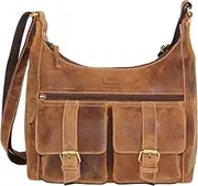 [ALMADIH] Lara Premium Leather Women's Shoulder Bag - Leather Bag Handbag Shoulder Bag Handbag Business Bag Shopper Leisure Bag Hobo Tote Bag Large Bag