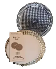 Pampered Chef Flan Pan Set - Premium Non-Stick Bakeware for Tarts & Desserts