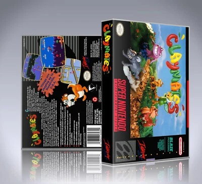 SNES Case - NO GAME - Claymates - Horizontal