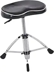 STARTIST Drum Throne,Drum Stool Comfortable Portable Motorcycle Swivel Heavy Duty Padded Height Adjustable Drum Seat Drum Chair