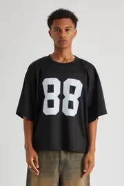 [Factorie] Factorie - Cropped Mesh Top - Black S/M BLACK