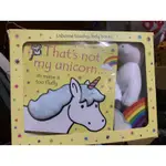 THAT'S NOT MY UNICORN BOOK AND TOY 絕版書 博客來賣880元已買不到