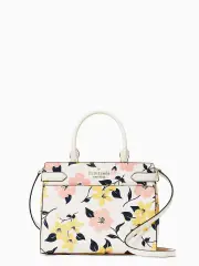 staci lily blooms printed medium satchel