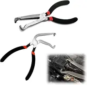 Disconnect Pliers,Automotive Electrical Connector, Electrical Plug Pliers, Connector Removal Tool, Automotive Hose Disconnect Tool for Push-Piece Plugs (Straight and curved)