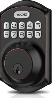 Keyless Entry Door Lock with Keypad Smart Deadbolt Lock Front Door Lock 2 Keys