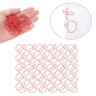 30PCS Mini Iron Paperclip Bookmark Clip File Notebook Business Card Holder Offi✈